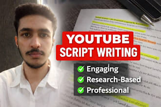 write professional youtube scripts