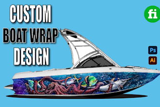 do stunning vehicle wrap trailer wrap boat wrap truck and car wrap design