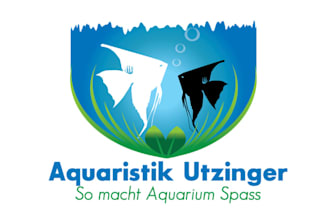 design mascot aqua fish or aquarium logo