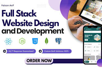 build websites as full stack reactjs frontend developer