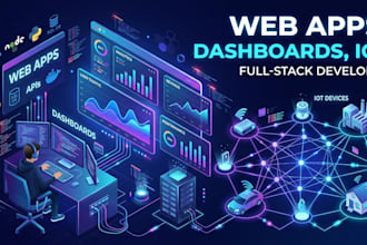 build full stack web apps, dashboards, and iot platforms