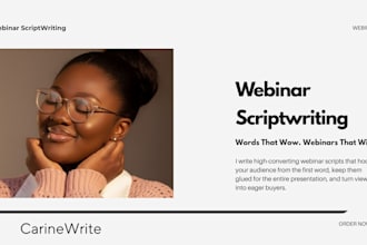 write high ticket perfect webinar script with PPT presentation and funnel