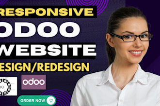 design odoo website redesign odoo ecommerence, API integration business website
