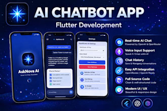 build a flutter ai chatbot app