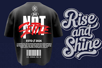 create an edgy aesthetic or y2k streetwear t shirt design