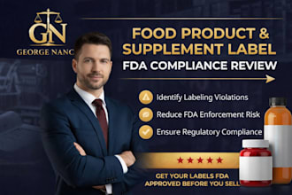 review your food product label and dietary supplement label for fda compliance