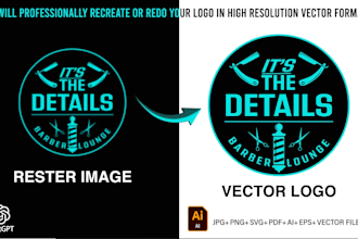 vectorize, fix, edit or redesign your logo