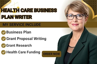 write professional home care business plan, grant research and grant proposal