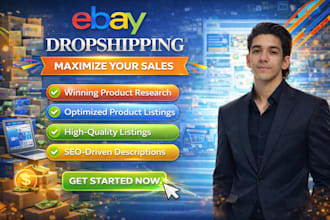 do ebay product listing, ebay store management and SEO