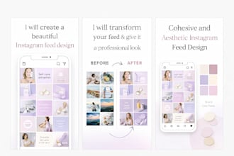 create a beautiful and cohesive instagram feed design