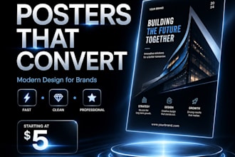 design modern posters and flyers that attract customers