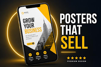 design modern posters and flyers that attract customers