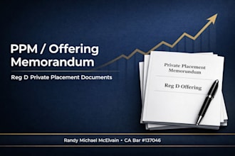 draft ppm, private placement memorandum, reg d, investor proposal