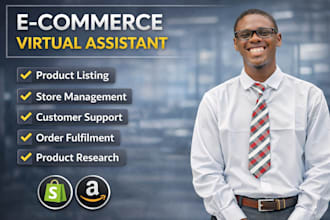 do ecommerce virtual assistance shopify VA amazon VA product listing data entry