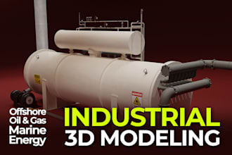 create professional 3d models of industrial equipment and machinery