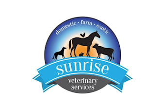 design mascot modern veterinary clinic logo