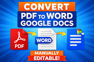convert PDF to word, google docs