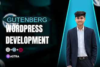 design a wordpress site using gutenberg blocks, astra pro and kadence