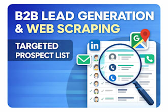 b2b lead generation and web scraping