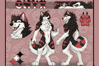 furry ref sheet nsfw furry reference sheet fursona oc ref sheet commission