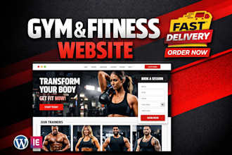 build a modern wordpress website for gym and fitness business