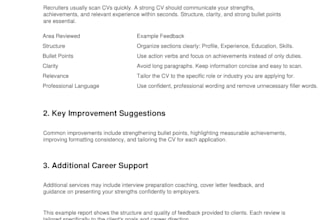 provide career advice, CV feedback, and interview preparation