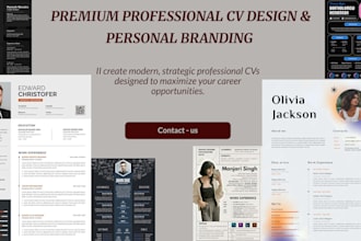 premium professional CV design and personal branding