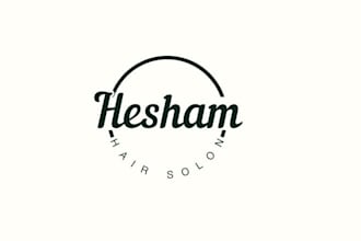 design a modern hair salon and beauty brand logo