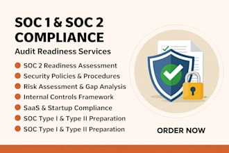 prepare soc 1 and soc 2 audit report compliance for startups and saas companies