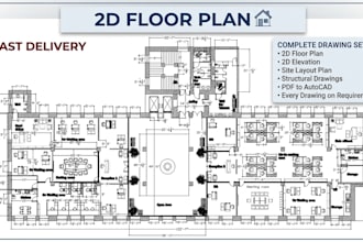 design residential and commercial floor plans in autocad