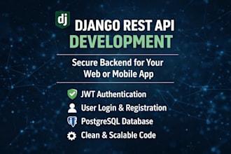 build a secure django rest API with jwt authentication