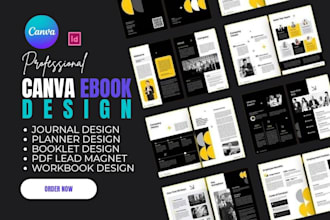 canva ebook design, canva workbook, ebook formatting,booklet,journal,lead magnet