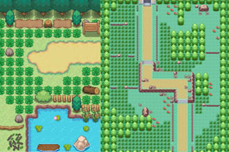 create custom pokemon tileset, tilemap, overworld sprite, pixel game background