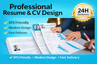 create a professional CV and resume design