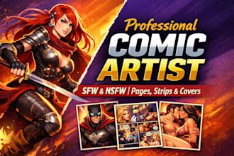 comic strip book graphic novel comic cover comic artist nsfw, sfw comic page