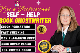 ghostwrite self help ebook for amazon KDP, ebook ghostwriter, and book writer