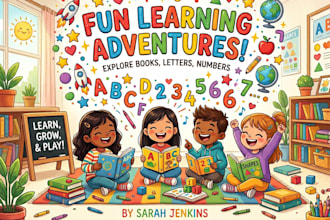 children book cover design for kids storybook