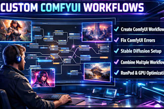 create fix and optimize custom comfy ui workflows for stable diffusion ai images