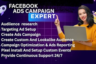 be your face book ads campaign and advertising expert