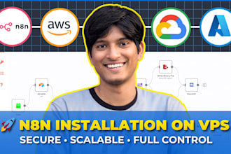 setup production ready, secured self hosted n8n server on your vps or cloud
