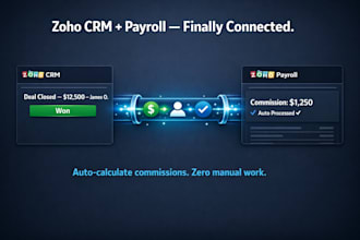 integrate zoho CRM with zoho payroll for sales tracking