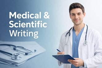 write professional medical and scientific articles or research summaries