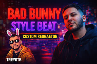 produce a bad bunny style reggaeton beat for your song