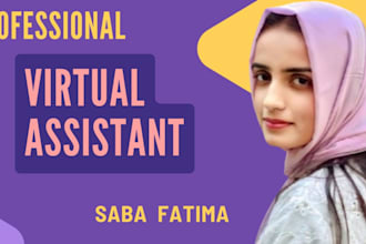 be your expert virtual assistant for data entry