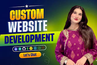 do custom website development business webiste full stack, frontend  developer
