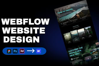 convert figma or xd design to webflow website
