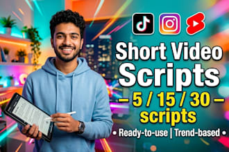 write viral tiktok, instagram and youtube shorts scripts