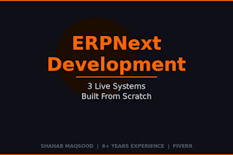 build, customize erpnext system for your business