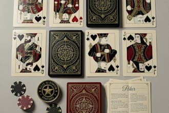 draw tarot, oracle, zodiac, and playing card designs