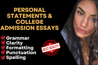 improve your college admissions essay or personal statement